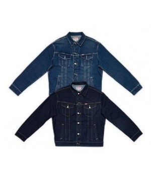 Chamarra Mezclilla Wrangler Stretch Indigo Forro 53JACRO50 - Very Vaquero