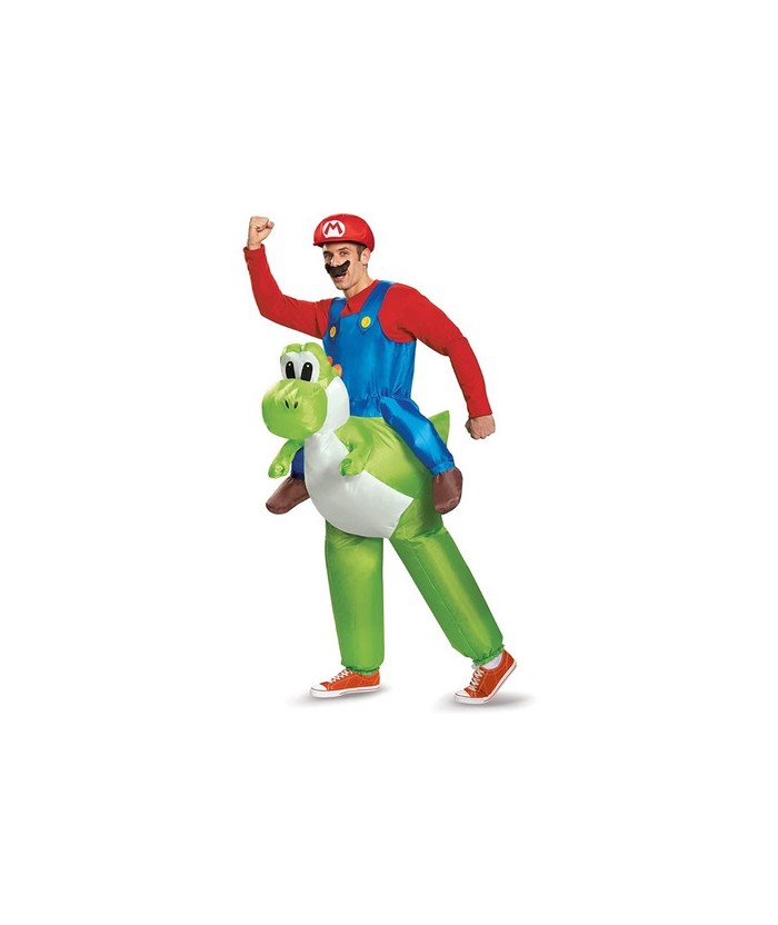 Disfraz Super Mario Bros Que Monta A Yoshi Unitalla Adulto